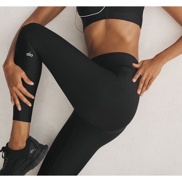 ALO Pants - Alo legging XS Alosoft High-Waist Black A001904